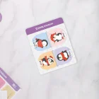 Magnetli Kitap Defter Ayracı 4lü Set - Penguen Serisi