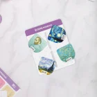 Magnetli Kitap Defter Ayracı 4lü Set - Van Gogh Serisi