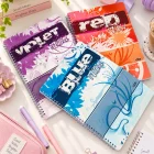 PP Plastik Kapak Spiralli Kareli Okul Defteri A4 3’lü - Colors