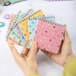 Karton Kapak Spiralli Çizgili Cep Defteri 10x10 6’lı Meow Kedi