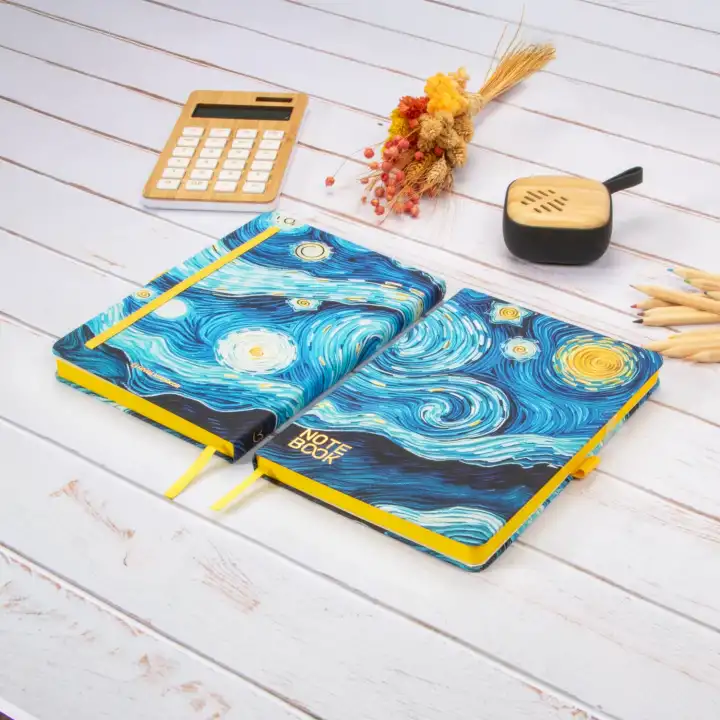 13,5x20 cm Sert Kapak Tarihsiz Not Okul Defteri - Van Gogh