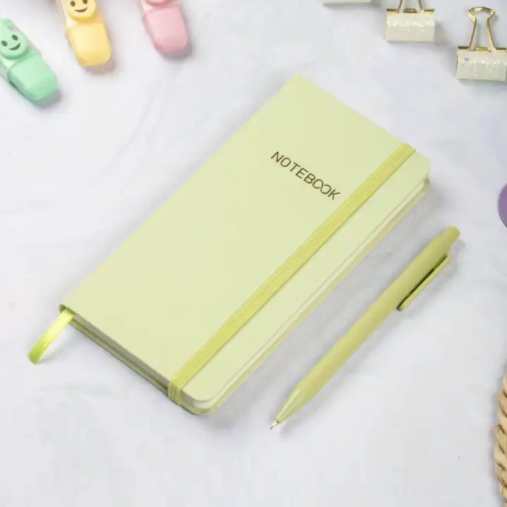 9x18 cm Sert Kapak Kareli Not Defteri – Tarihsiz Okul Defteri – Yeşil