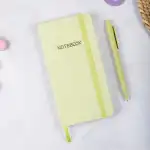 9x18 cm Sert Kapak Kareli Not Defteri – Tarihsiz Okul Defteri – Yeşil