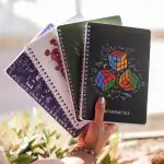 A5 Spiralli Kareli Okul Defteri 4’lü Set – Karton Kapak, Ders Programlı – Akademi Serisi