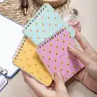 10x10 cm Spiralli Cep Defteri 3lü Set – Karton Kapak Mini Not Defteri – Meyve Desenli 1