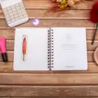 16,5x20 cm Sert Kapak Noktalı Spiralli Not Okul Defteri - Pembe