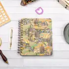 16,5x20 cm Sert Kapak Noktalı Spiralli Not Okul Defteri - Şehir