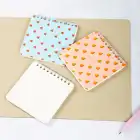 10x10 cm Spiralli Cep Defteri 3lü Set – Karton Kapak Mini Not Defteri – Meyve Desenli 2