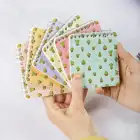 10x10 cm Spiralli Cep Defteri 6lı Set – Karton Kapak Mini Not Defteri – Kaktüs