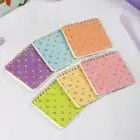 10x10 cm Spiralli Cep Defteri 6lı Set – Karton Kapak Mini Not Defteri – Avokado