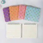 10x10 cm Spiralli Cep Defteri 6lı Set – Karton Kapak Mini Not Defteri – Avokado