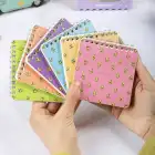 10x10 cm Spiralli Cep Defteri 6lı Set – Karton Kapak Mini Not Defteri – Avokado