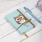 9x14 cm Sert Kapak Çizgili Not Defteri – Tarihsiz Okul Defteri – Baykuş 1