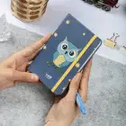 9x14 cm Sert Kapak Çizgili Not Defteri – Tarihsiz Okul Defteri – Baykuş 2