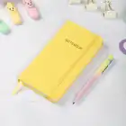 9x18 cm Sert Kapak Kareli Not Defteri – Tarihsiz Okul Defteri – Sarı