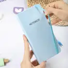 9x18 cm Sert Kapak Kareli Not Defteri – Tarihsiz Okul Defteri – Mavi