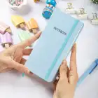 9x18 cm Sert Kapak Kareli Not Defteri – Tarihsiz Okul Defteri – Mavi