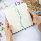 9x18 cm Sert Kapak Kareli Not Defteri – Tarihsiz Okul Defteri – Mavi