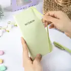 9x18 cm Sert Kapak Kareli Not Defteri – Tarihsiz Okul Defteri – Yeşil