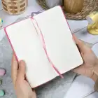 9x18 cm Yumuşak Vegan Deri Kapak Kareli Not Defteri – Tarihsiz Okul Defteri – Mor
