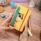 9x14 cm Sert Kapak Çizgili Not Defteri – Tarihsiz Okul Defteri – Meow Kedili 2