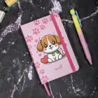 9x14 cm Sert Kapak Çizgili Not Defteri – Tarihsiz Okul Defteri – Havhav Köpek