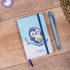 9x14 cm Sert Kapak Çizgili Not Defteri – Tarihsiz Okul Defteri – Penguen 2