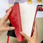 13x19 cm Yumuşak Vegan Deri Kapak Tarihsiz Not Okul Defteri - Füme