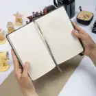 13x19 cm Yumuşak Vegan Deri Kapak Tarihsiz Not Okul Defteri - Kırmızı