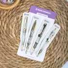 4lü Kalemli Kitap Defter Ayracı - Classic Kalem