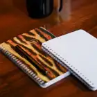 A5 Spiralli Kareli Okul Defteri 2’li Set – Karton Kapak, Ders Programlı – Ceylan, Kaplan