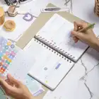 A5 Spiralli Süresiz Haftalık Planlayıcı – Kumaş Kapak Ajanda – Haki