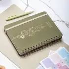 A5 Spiralli Süresiz Haftalık Planlayıcı – Kumaş Kapak Ajanda – Haki