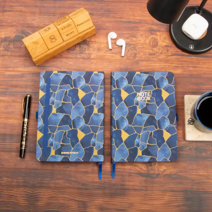 13,5x20 cm Mozaik Sert Kapak Noktalı Tarihsiz Dikişli Not Okul Defteri