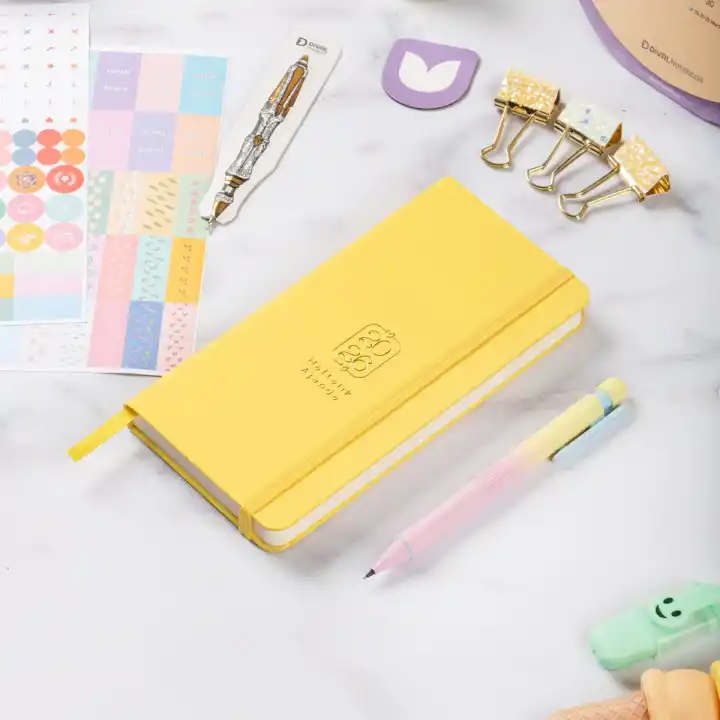 2026 Haftalık Ajanda 9x18 cm Sert Kapak - Sarı