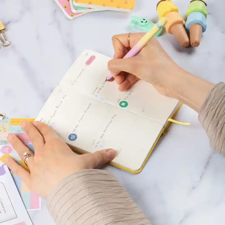 2026 Haftalık Ajanda 9x18 cm Sert Kapak - Sarı