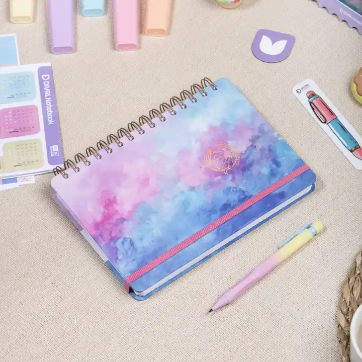 A5 Süresiz Haftalık Planlayıcı Spiralli Kuşe Kapak - Renklerin Dansı