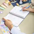 12li Akademik Ajanda Hediye Seti - 15x21 cm - Kumaş ve Vegan Deri