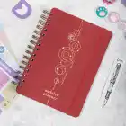 12li Tarihsiz Planlayıcı Ajanda Yılbaşı Hediye Seti - 15x21 cm - Kumaş Kapak