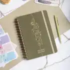 12li Tarihsiz Planlayıcı Ajanda Yılbaşı Hediye Seti - 15x21 cm - Kumaş Kapak