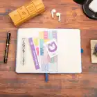 13,5x20 cm Mozaik Sert Kapak Noktalı Tarihsiz Dikişli Not Okul Defteri