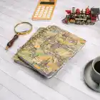 16,5x20 cm Şehir Sert Kapak Noktalı Tarihsiz Spiralli Not Okul Defteri