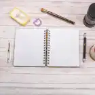 16,5x20 cm Van Gogh Sert Kapak Noktalı Tarihsiz Spiralli Not Okul Defteri