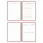 2025-2026 A5 Akademik Ajanda Spiralli Kumaş Kapak 16 Aylık - Kırmızı