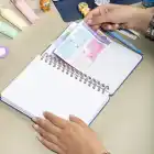 2025-2026 A5 Akademik Ajanda Spiralli Kumaş Kapak 16 Aylık - Mavi