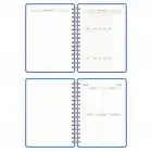 2025-2026 A5 Akademik Ajanda Spiralli Kumaş Kapak 16 Aylık - Mavi