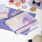 2025-2026 A5 Akademik Ajanda Spiralli Kuşe Kapak 16 Aylık - Renklerin Dansı