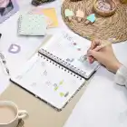 2025-2026 A5 Akademik Ajanda Spiralli Kuşe Kapak 16 Aylık - Yıldızlı Kedi