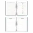 2025-2026 A5 Akademik Ajanda Spiralli Vegan Deri Kapak 16 Aylık - Antrasit