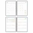 2025-2026 A5 Akademik Ajanda Spiralli Vegan Deri Kapak 16 Aylık - Antrasit